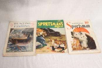 Vintage Sportsman Magazines Hunting & Fishing (I-29)