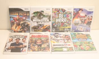 Wii Game Lot: Monster Jam, Iron Man 2, Madder 10, & More!  (F-23)