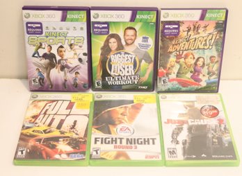 XBOX 360 And Kinect Game Lot (F-24)
