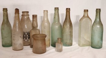 11 Antique And Vintage Bottles (F-78)