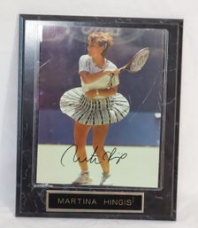 Framed Signed Martina Hingis Tennis Autographed 8x10 Picture W/ COA  (R-82)