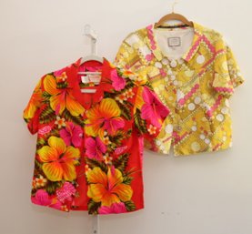 Pair Of Vintage Hawaiian Shirts (C-14)