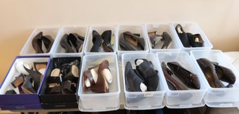 12 Pair Womens Shoes  Sz. 7: Ann Taylor, Isaac Mizrahi, Donald Pliner, Stuart Weitzman (R-92)