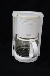 GEVALIA KAFFE Connaisseur Home Concepts White Coffee Maker 10 Cup GM-410W (J-19)
