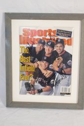 Framed Signed Sports Illustrated New York Mets Best Infield?  September 6, 1999. (R-88)