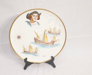 Christopher Columbus 500year Anniversary Plate Discovery Of The New World