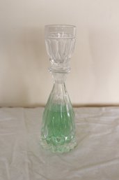 Vintage Glass Mouthwash Dispenser With Cup Stopper (R-99)