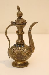 Vintage Brass Teapot Decor Paperweight (G-3)