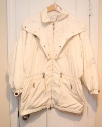 Bogner White Ski Coat Jacket Sz. M. (C-6)