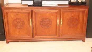 Vintage Chinese Rosewood Buffet Server Cabinet  (U-70)