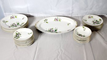 Grace China Apple Blossom Set Plates, Platter Coffee Mugs Made In Japan (H-15)