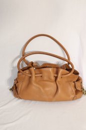 Brown Leather Tote Purse Handbag