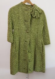 Vintage Mam'selle By Betty Carol Knit Coat Size 9 (C-55)