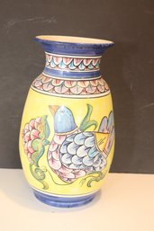 Beautiful Hand Painted Vase From Positano Italy (GF-2)