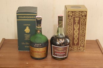 Vintage Courvoisier And Bisquit Napoleon Cognac (F-3)
