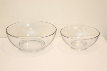 Pair Of Glass Serving Bowls (GF-6)