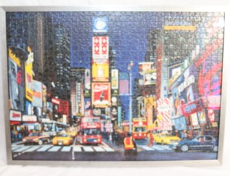 Framed Times Square Jigsaw Puzzle (B-34)