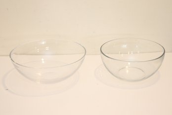 Pair Of Glass Serving Bowls (GF-7)
