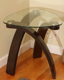 Modern Glass Top Side Table (F-9)