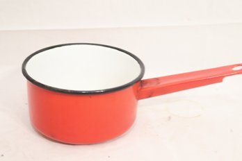 Red Enamel Pot (B-80)