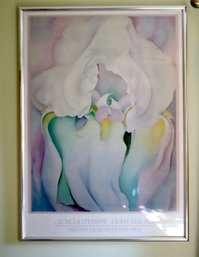 Georgia O'Keeffe Light Iris 1988 Framed Exhibition Poster