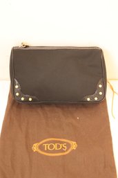 TOD'S Canvas Studded Cosmetic Bag (AH-25)