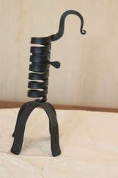 Vintage Metal Candle Stick Holder Set Twisting Design