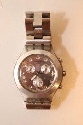 Swatch Irony Diaphane Chrono Wrist Watch (H-71)