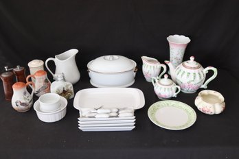 Assorted Tableware Teapots, Salt & Pepper, Corn Holders & More! (T-20)