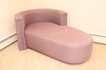 80's Retro Upholstered Chaise Lounge Chair