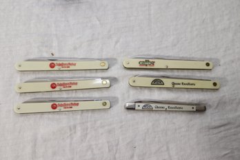 Vintage Folding Knives Cheese Companies Advertising Logos (P-56)