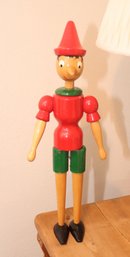 Vintage Articulating Wooden Pinocchio