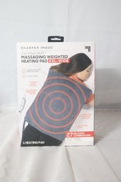 Sharper Image Calming Heat Massaging Weighted Heating Pad XXL-wide (H-55)
