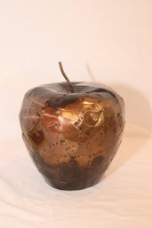 Unique Hammered Copper Apple Sculpture. (J-25)