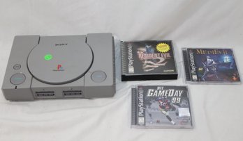 Sony Playstation Console SCPH-5501 W/ 3 Games (J-7)