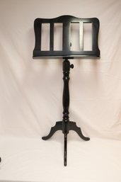 Black Wooden Music Stand (F-22)