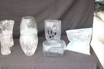 Glass Vase Lot (T-56)