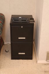 2 Drawer Metal File Cabinet With 2 Hole Punchers (F-49)