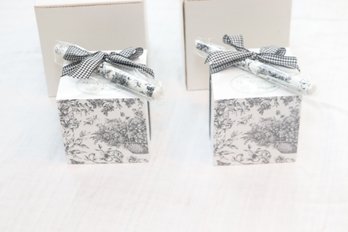 Pair Of Notepad Cubes W/ Pens