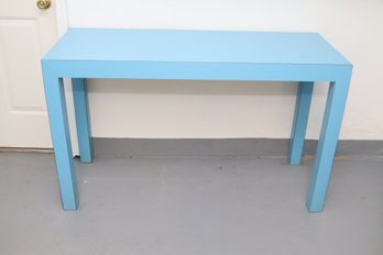 Baby Blue Formica Parsons Console Table