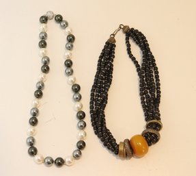 Pair Of Vintage Necklaces (H-86)