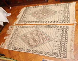 Pair Of Tunisian Carpets Rugs Mat