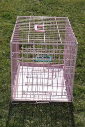 Pink Metal Dog Pet Cage Crate  (B-73)