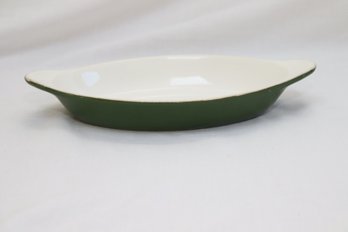 Vintage Chefsware Green Casserole Dish