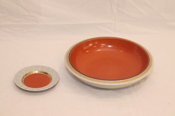 Royal Copenhagen Crackle CRAQUELURE Orange Glaze