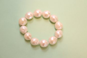 Large Freshwater Pearl Bracelet (H-95)