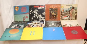 Vinyl Record Lot: Grand Funk, Steppenwolf, Moody Blues, Three Dog Night, Woodstock (F-46)