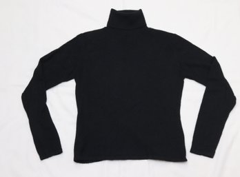 Black Autumn Cashmere Turtleneck Sweater Sz. M