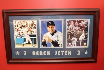 Signed Derek Jeter # 2 Framed Photos Autograph NY Yankees  (B-96)