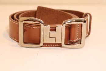 Lambertson Truex XL Leather Belt Made In Italy (B-6)